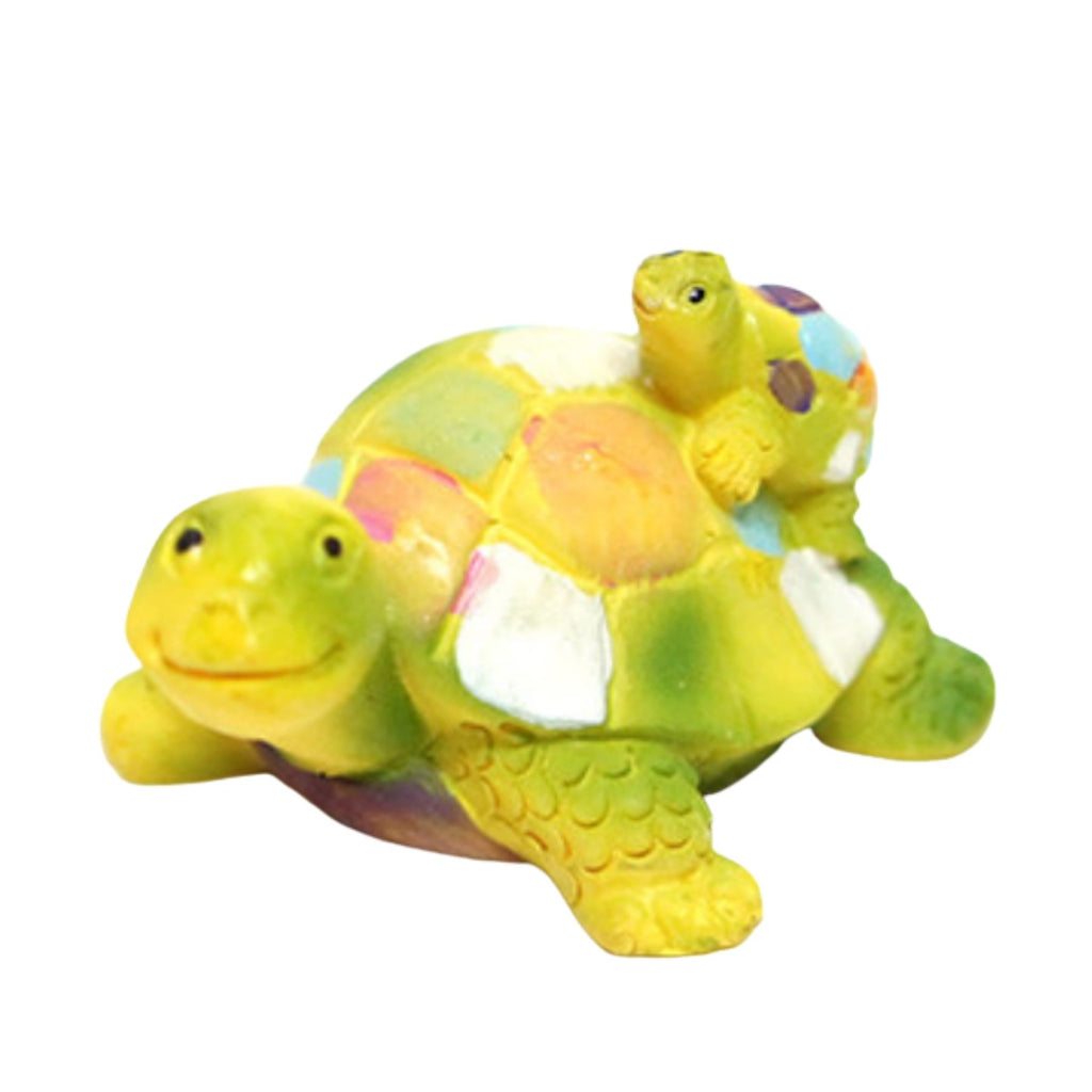 Tortuga madre y cria