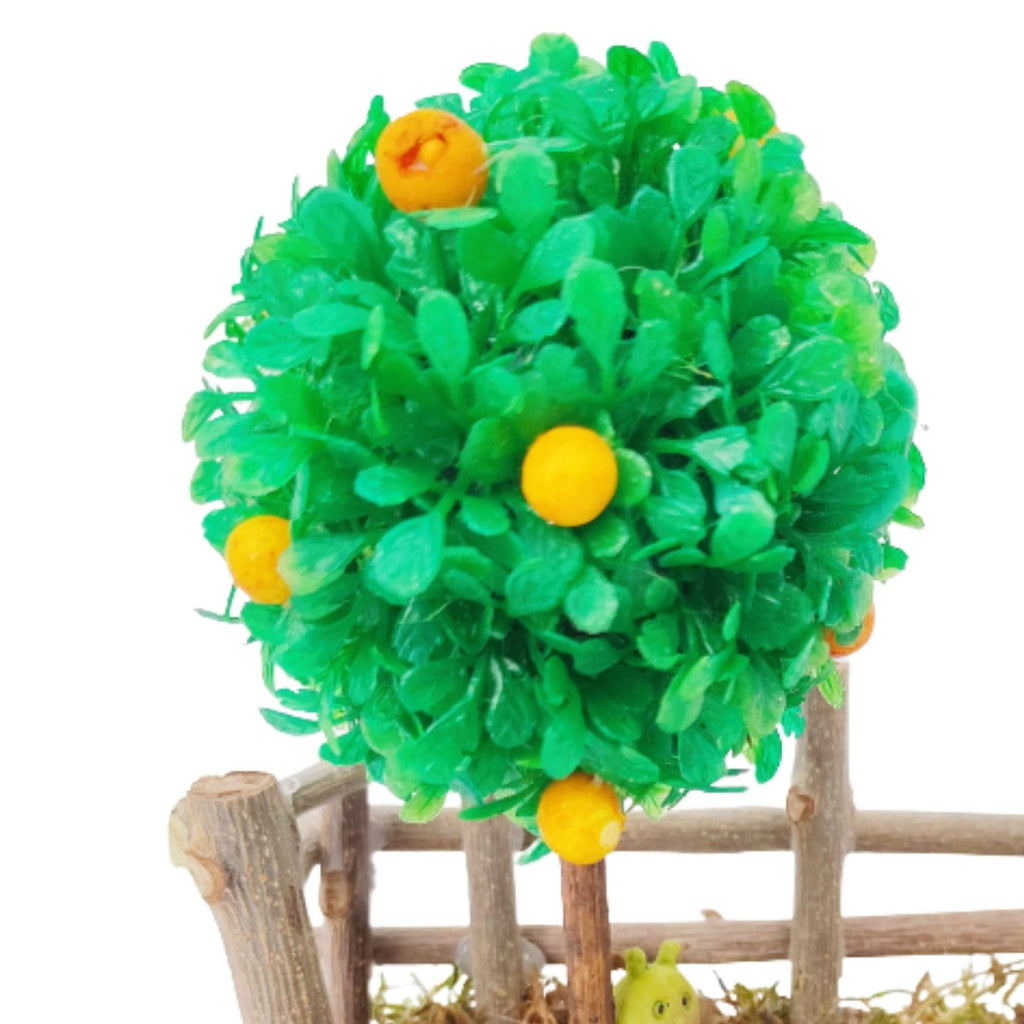 Belenes Artesanos - Árbol con lago, patos y caracol