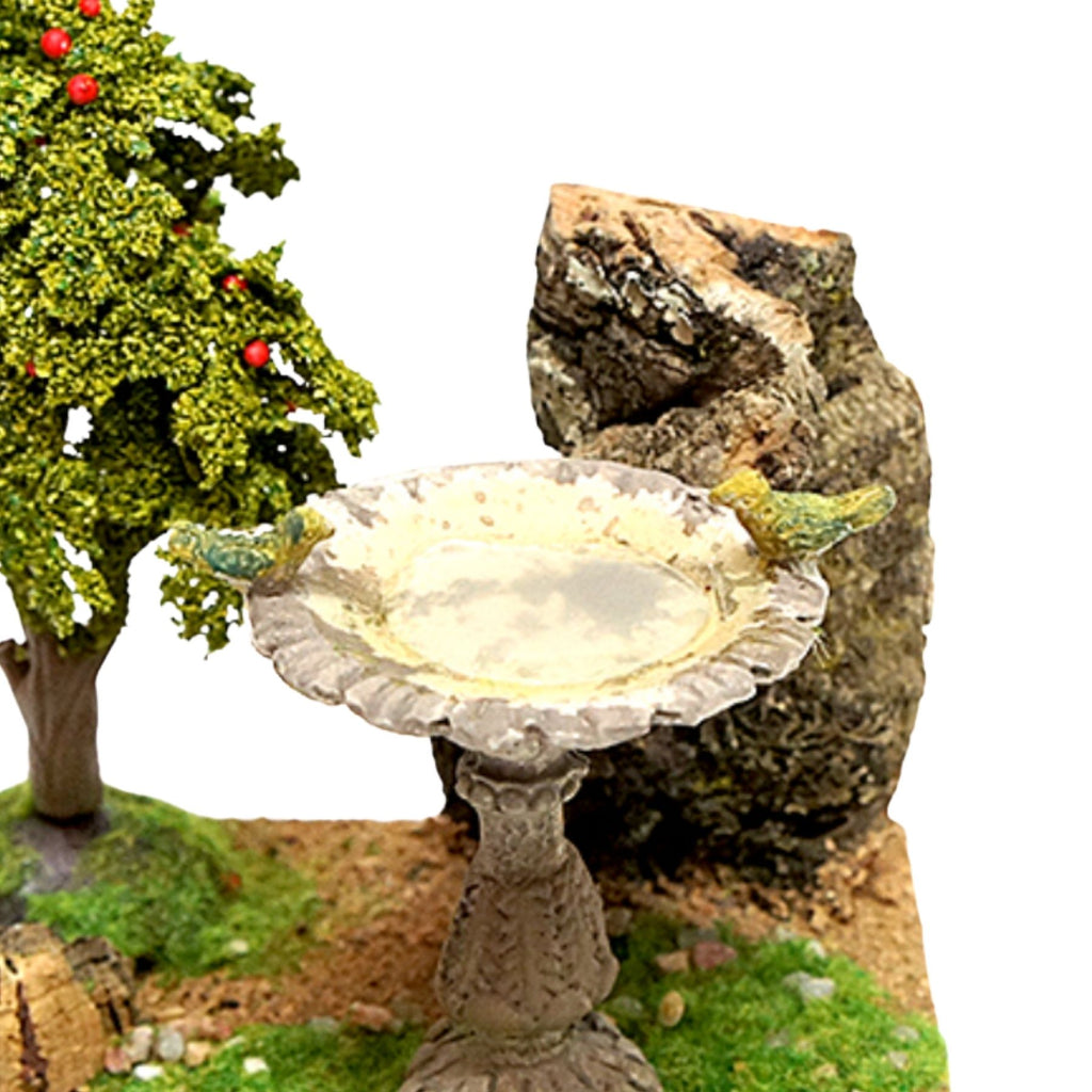 Belenes Artesanos - Árbol con fuente y pájaros (Copia)