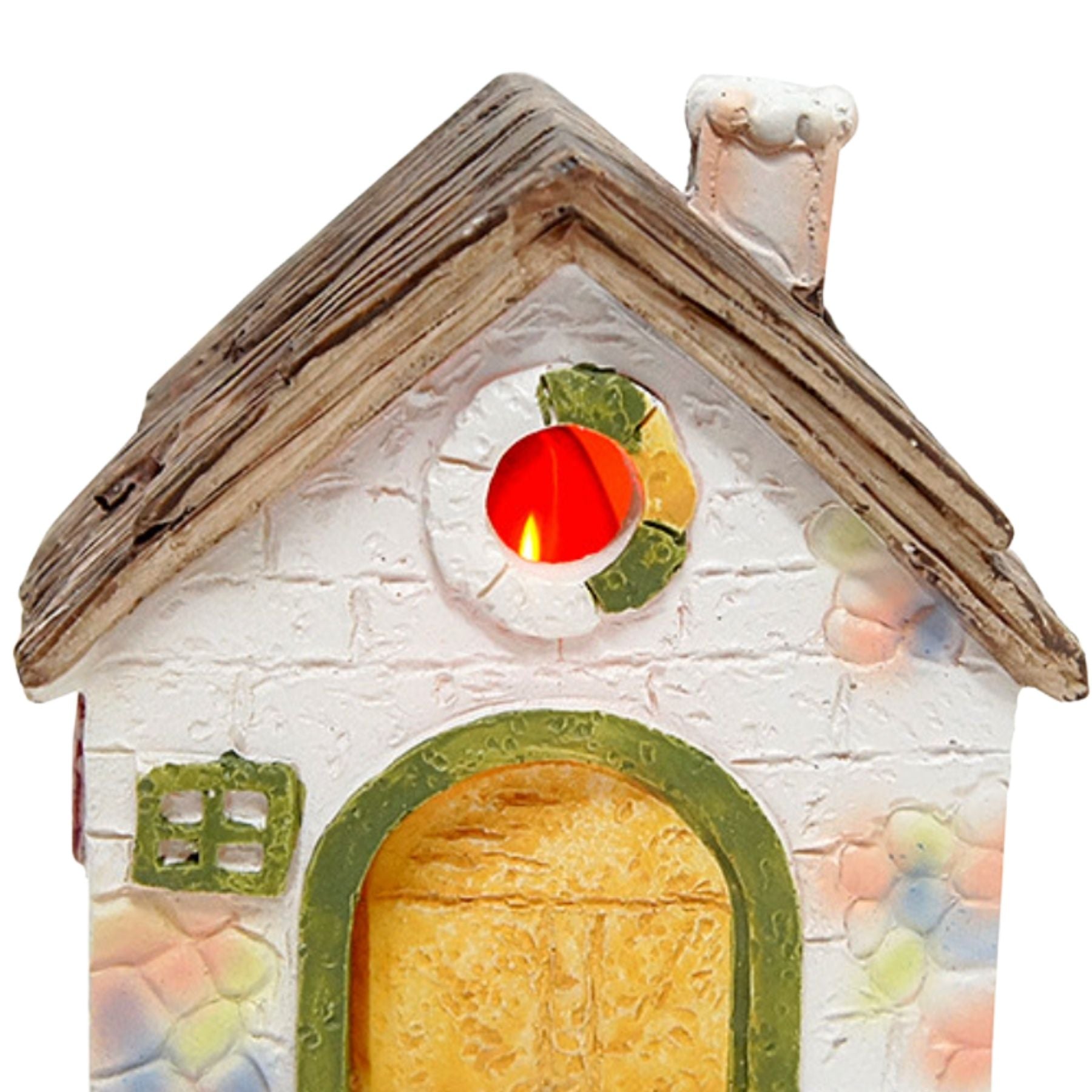 Belenes Artesanos - Casa cuadrada con luz