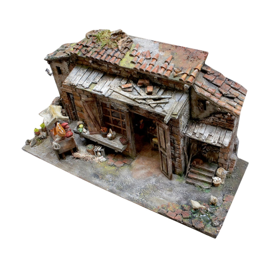 Belenes Artesanos - Mercado con casas