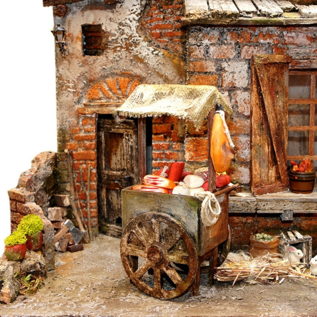 Belenes Artesanos - Mercado con casas