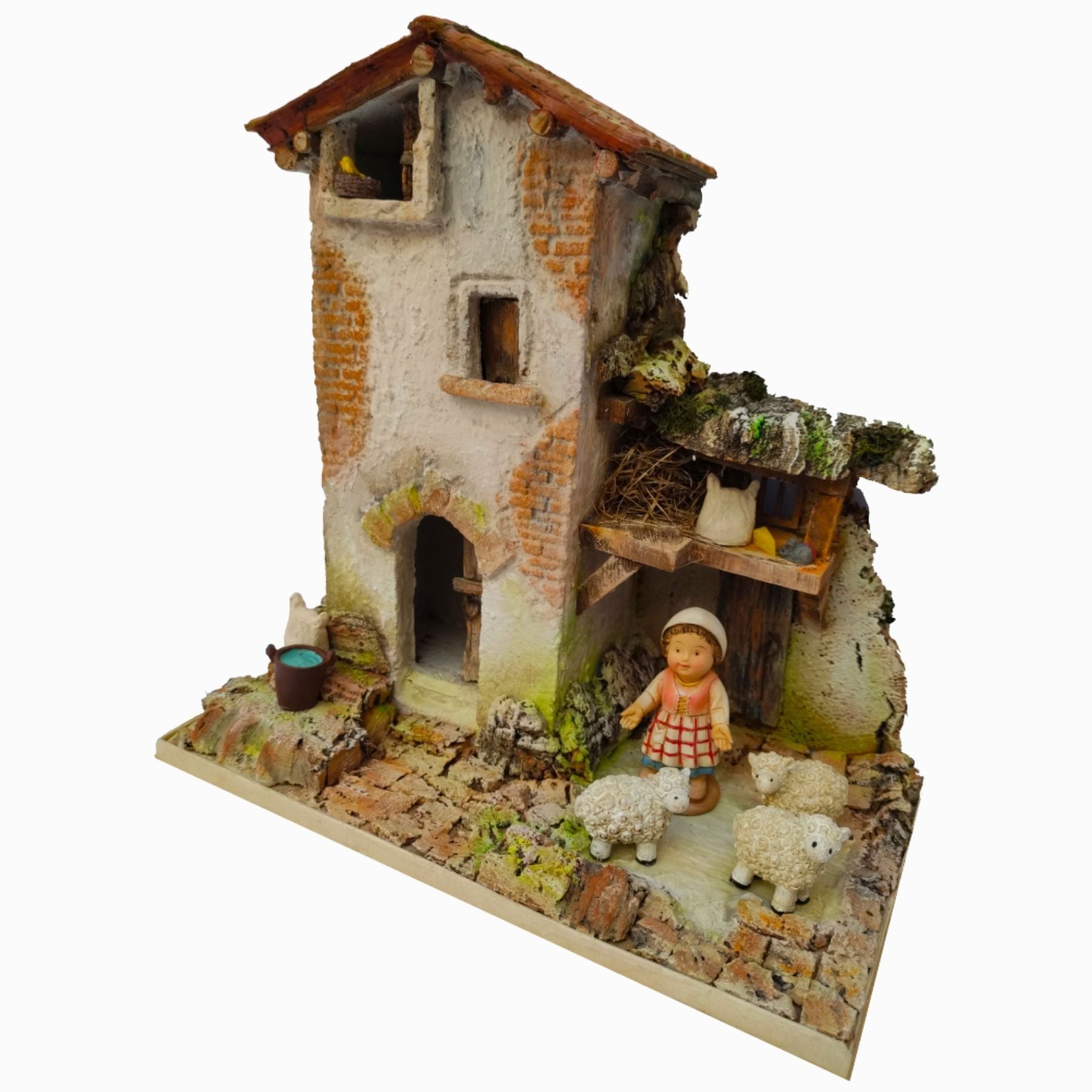 Belenes Artesanos - Casa con pajar