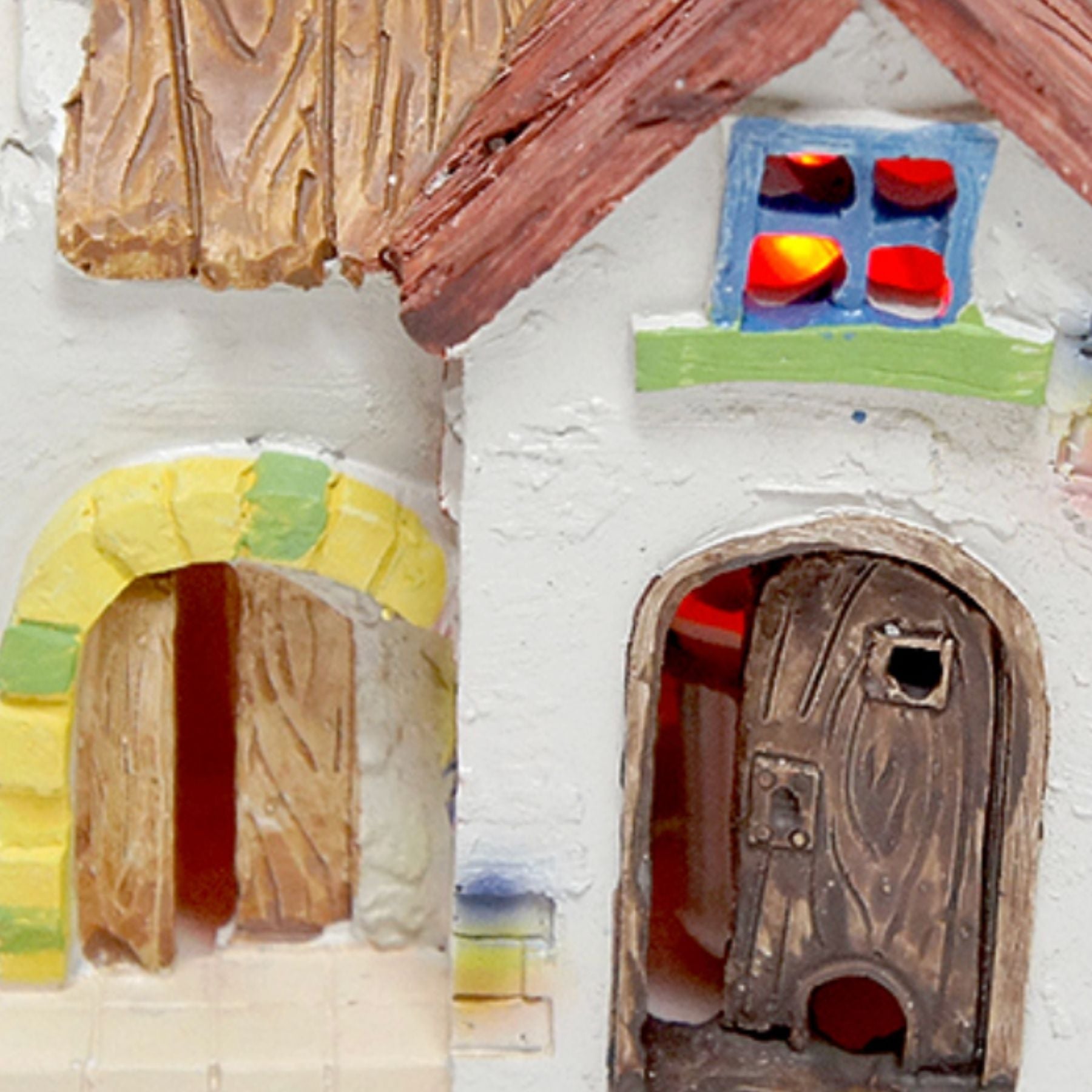 Casa con porche y luz