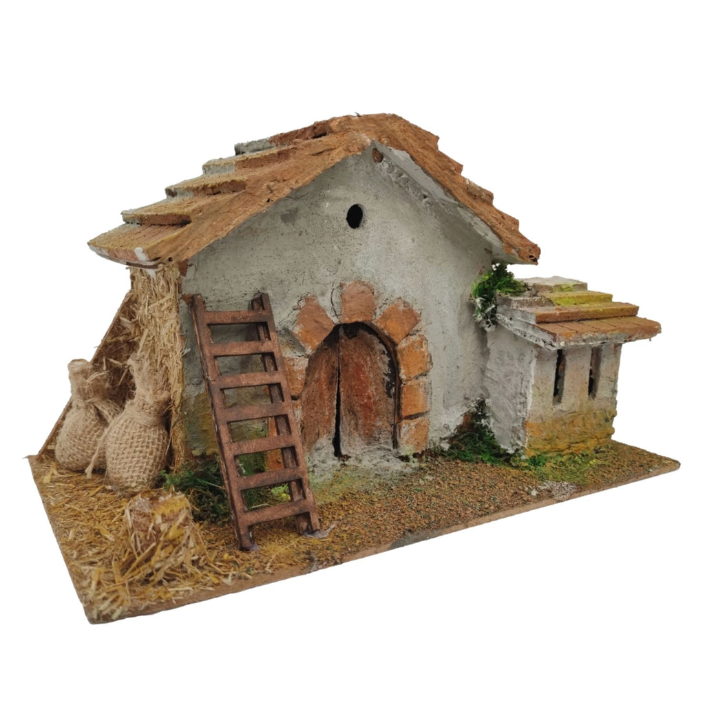 Belenes Artesanos - Casa con escalera