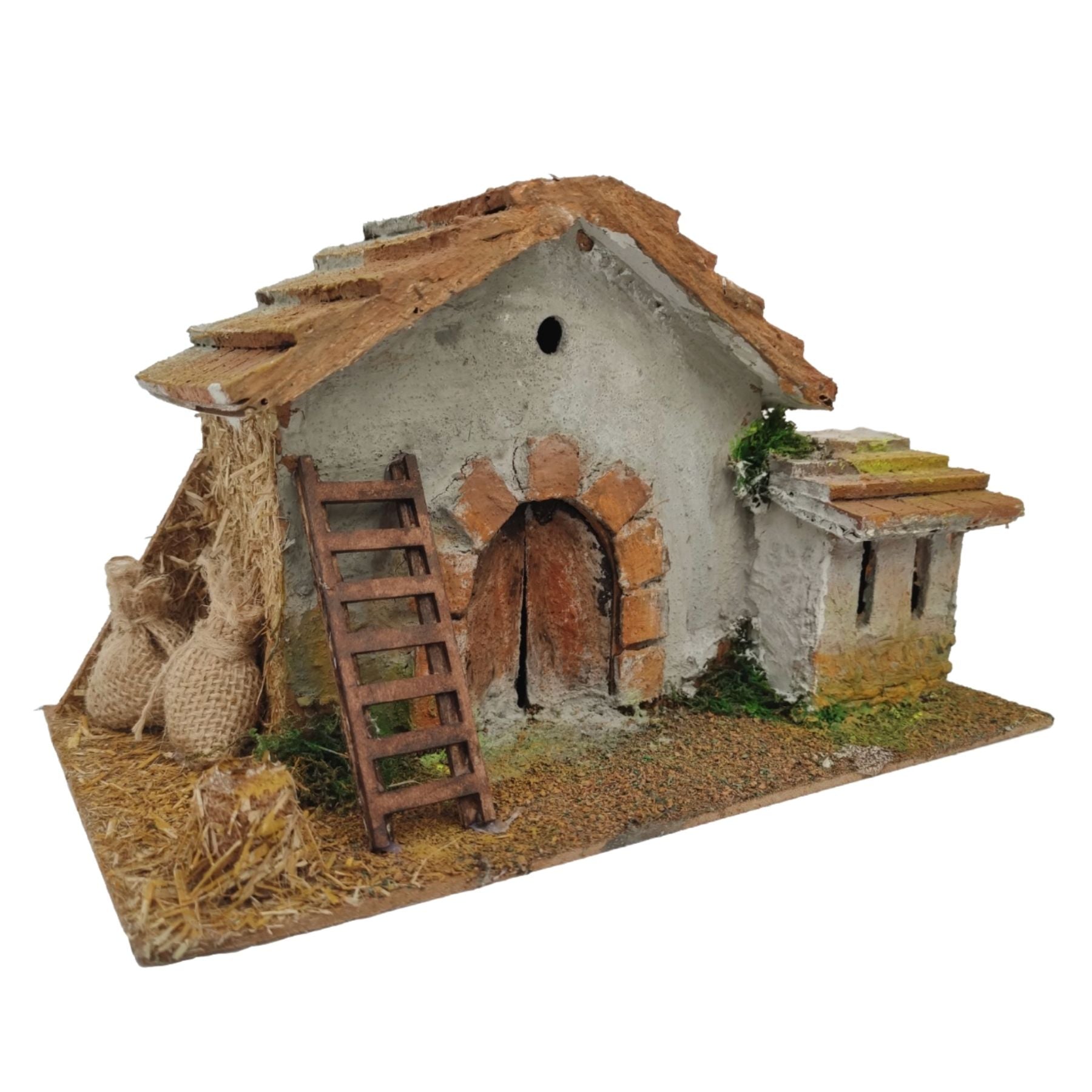 Belenes Artesanos - Casa con escalera