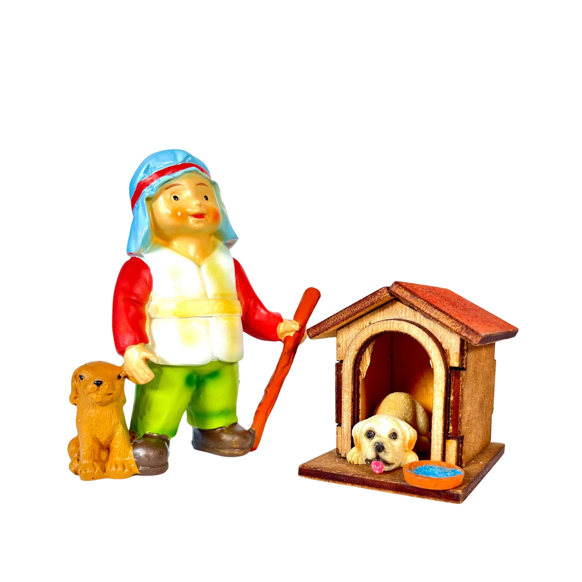 Perro en Caseta de Madera
