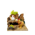 Belenes Artesanos - Corral con gallina y gallo