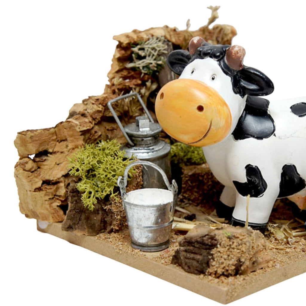 Belenes Artesanos - Corral con vaca
