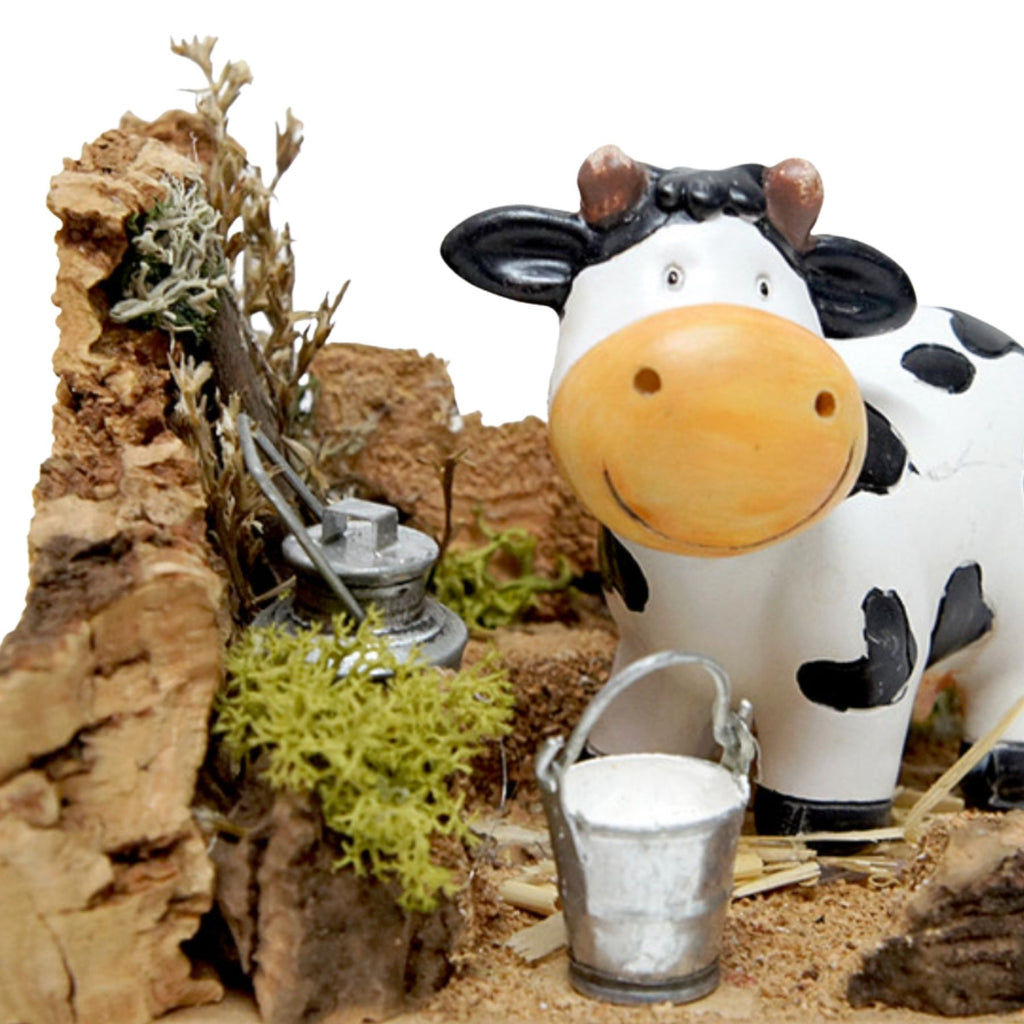 Belenes Artesanos - Corral con vaca
