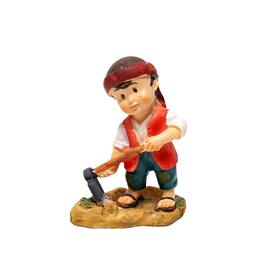 Campesino con azada