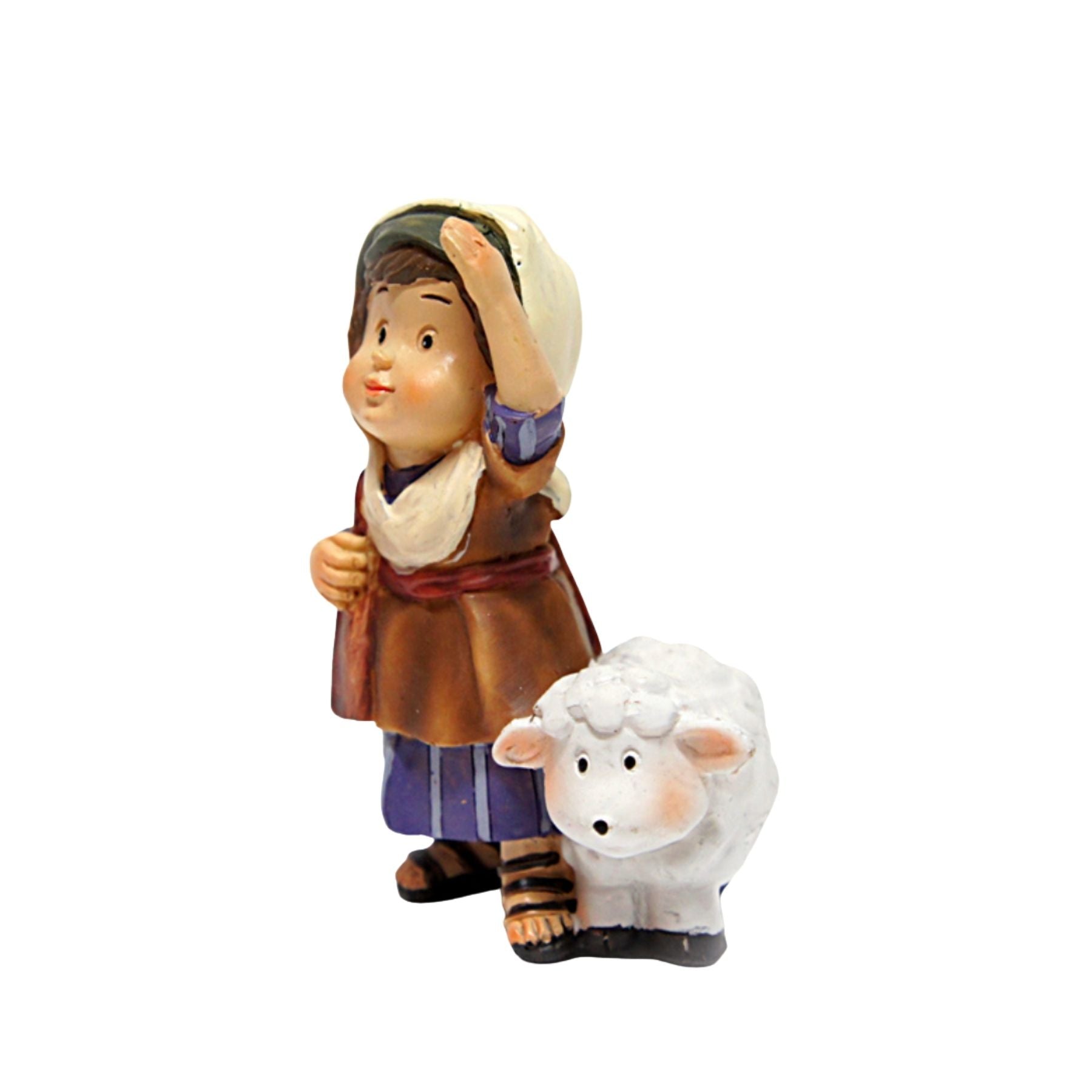 Explorador con oveja