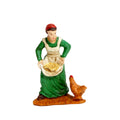 Granjera con gallina
