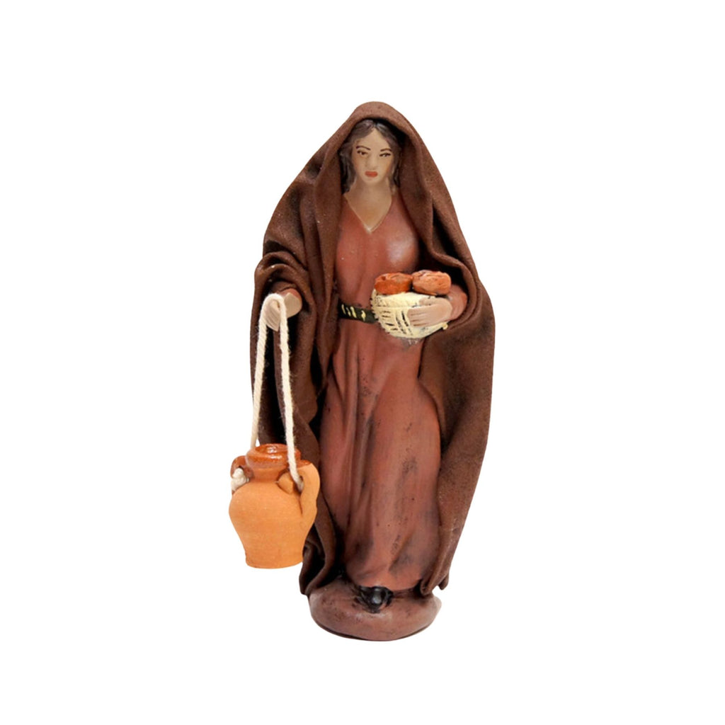 Belenes Artesanos - Mujer con cántaro y panes