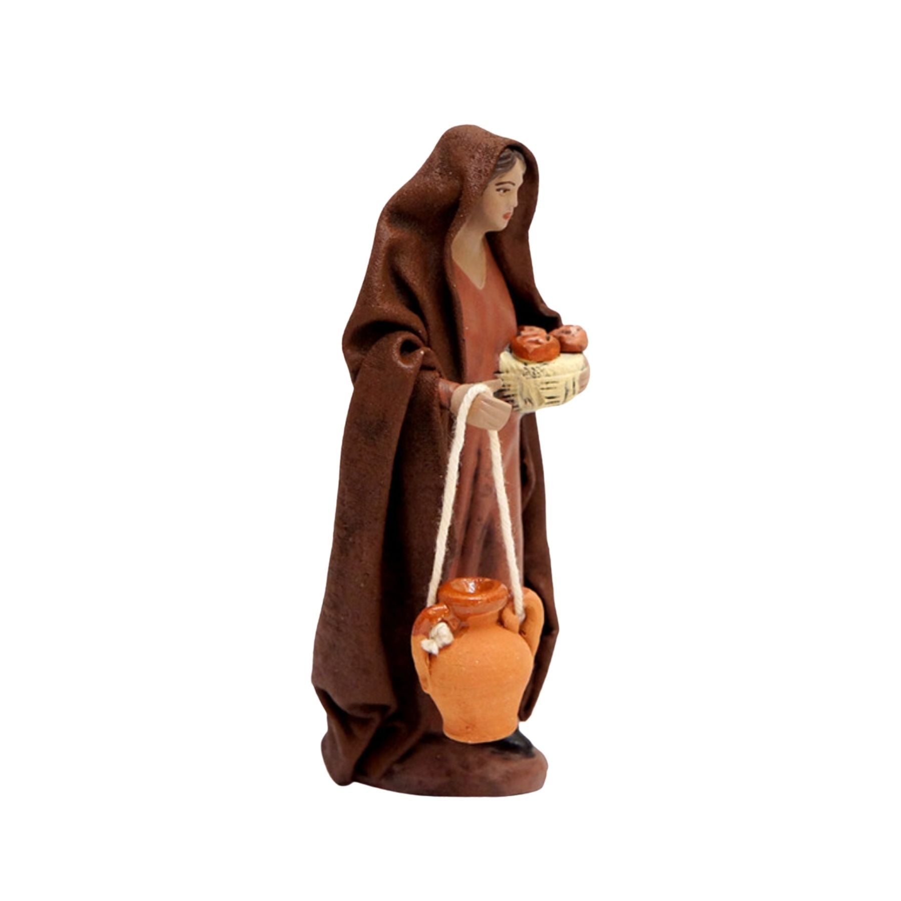 Belenes Artesanos - Mujer con cántaro y panes