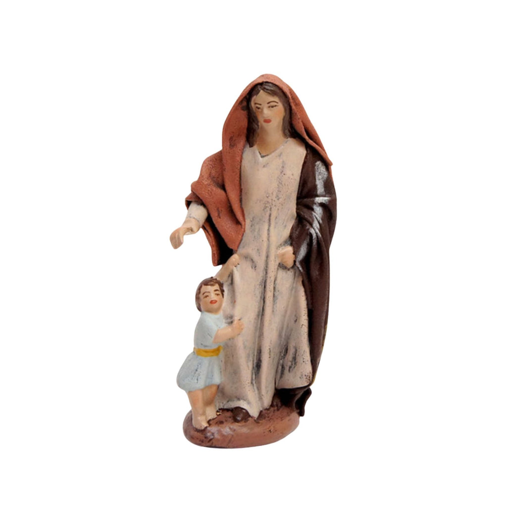 Belenes Artesanos - Mujer con niña