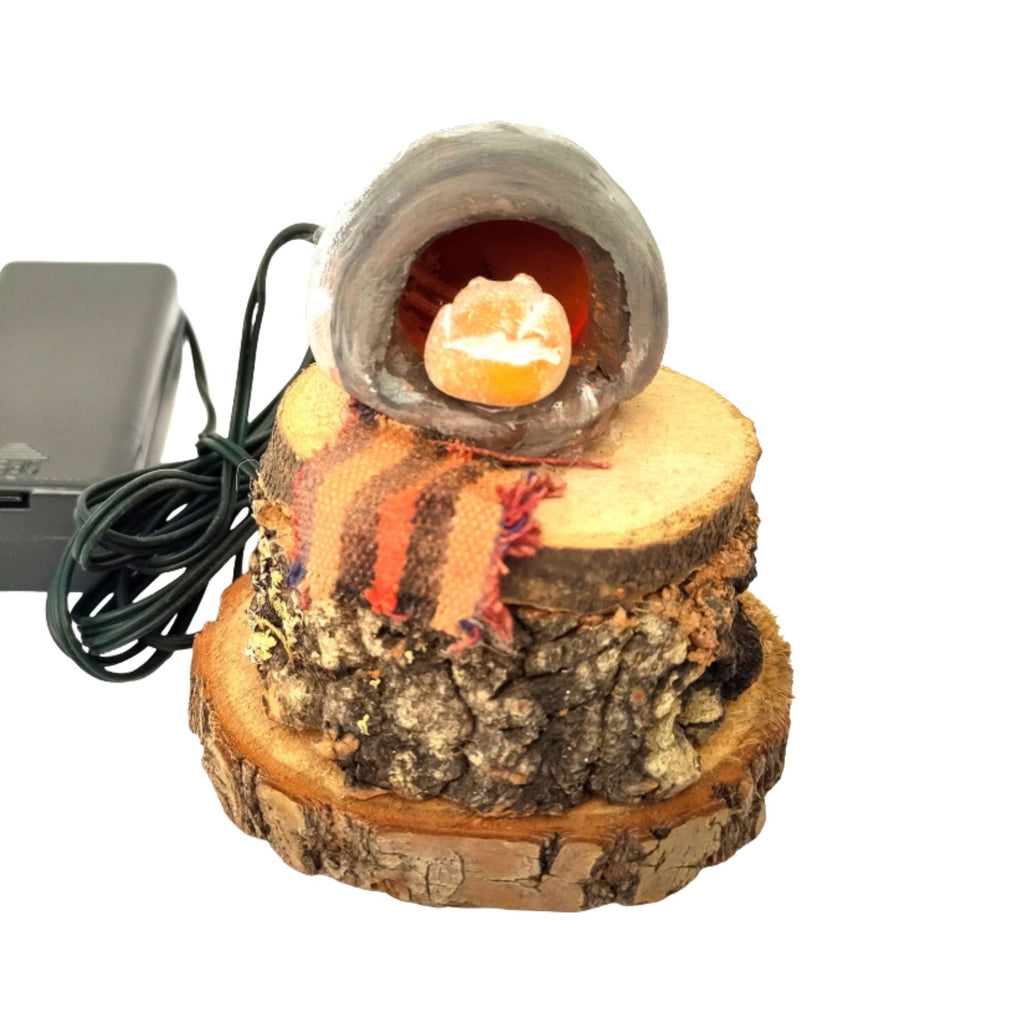 Belenes Artesanos - Horno rústico con base y luz a pilas