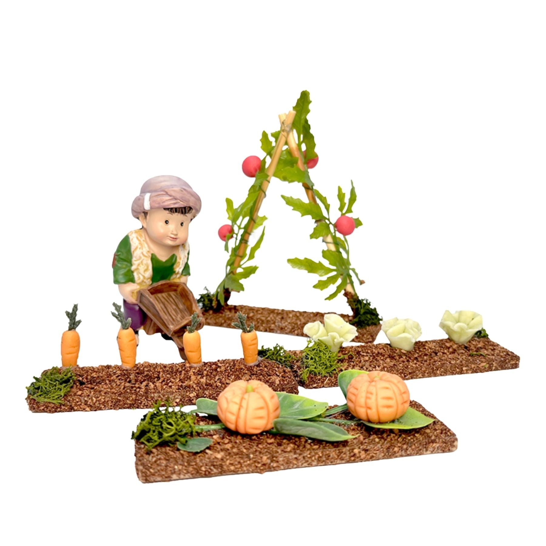Belenes Artesanos - Huerto pequeño de tomates