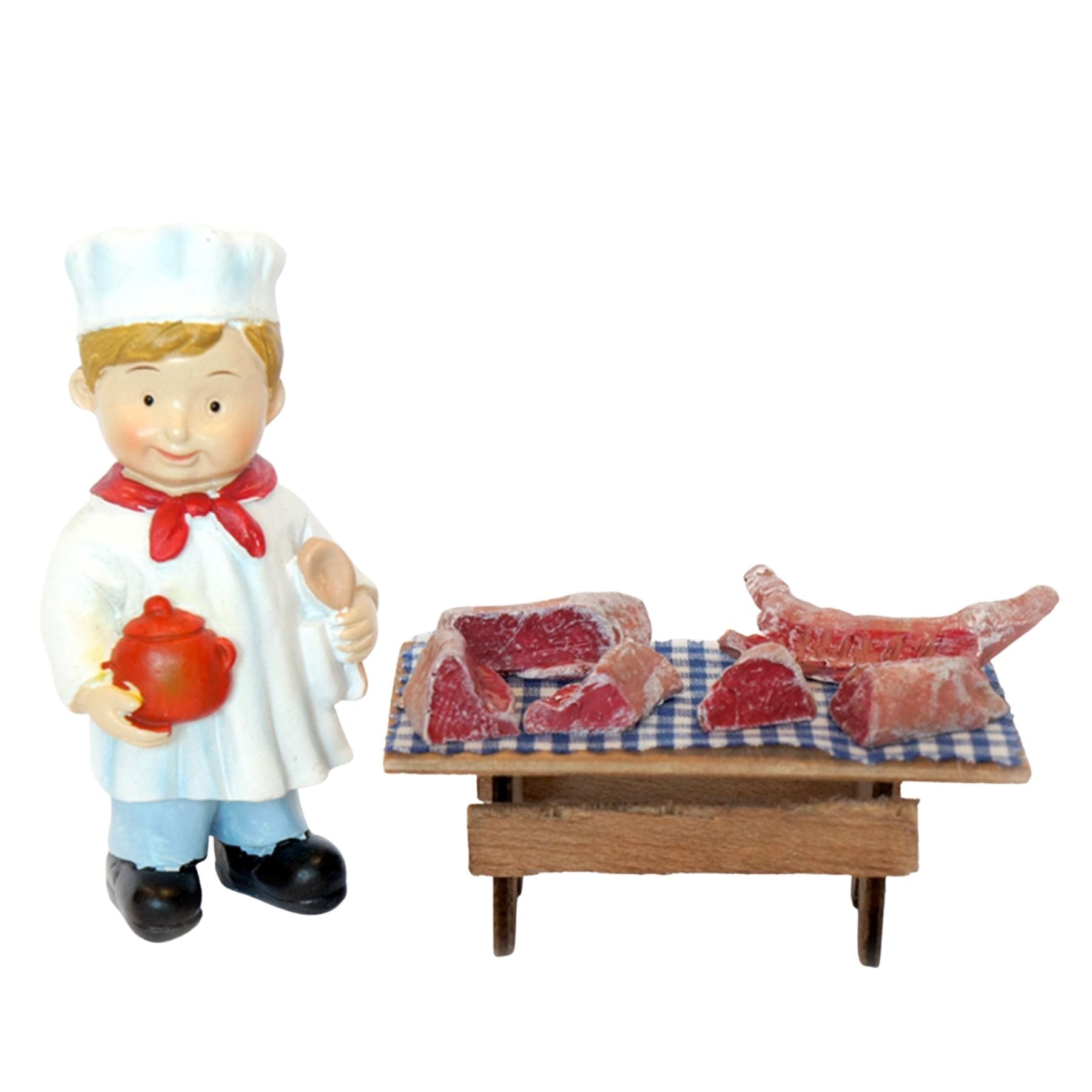 Mesa de venta de carne
