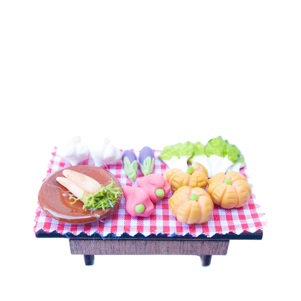 Mesa de venta de verduras y hortalizas