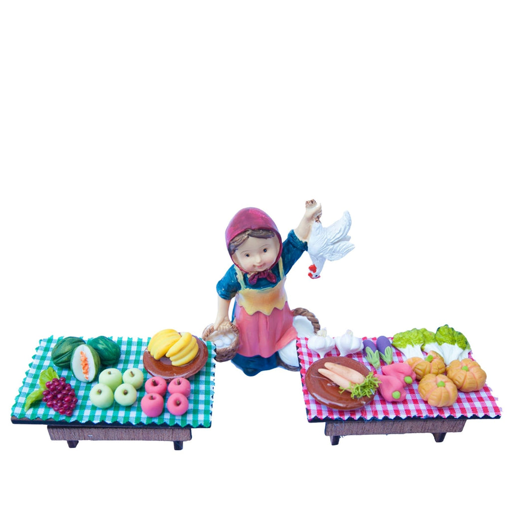 Mesa de venta de verduras y hortalizas