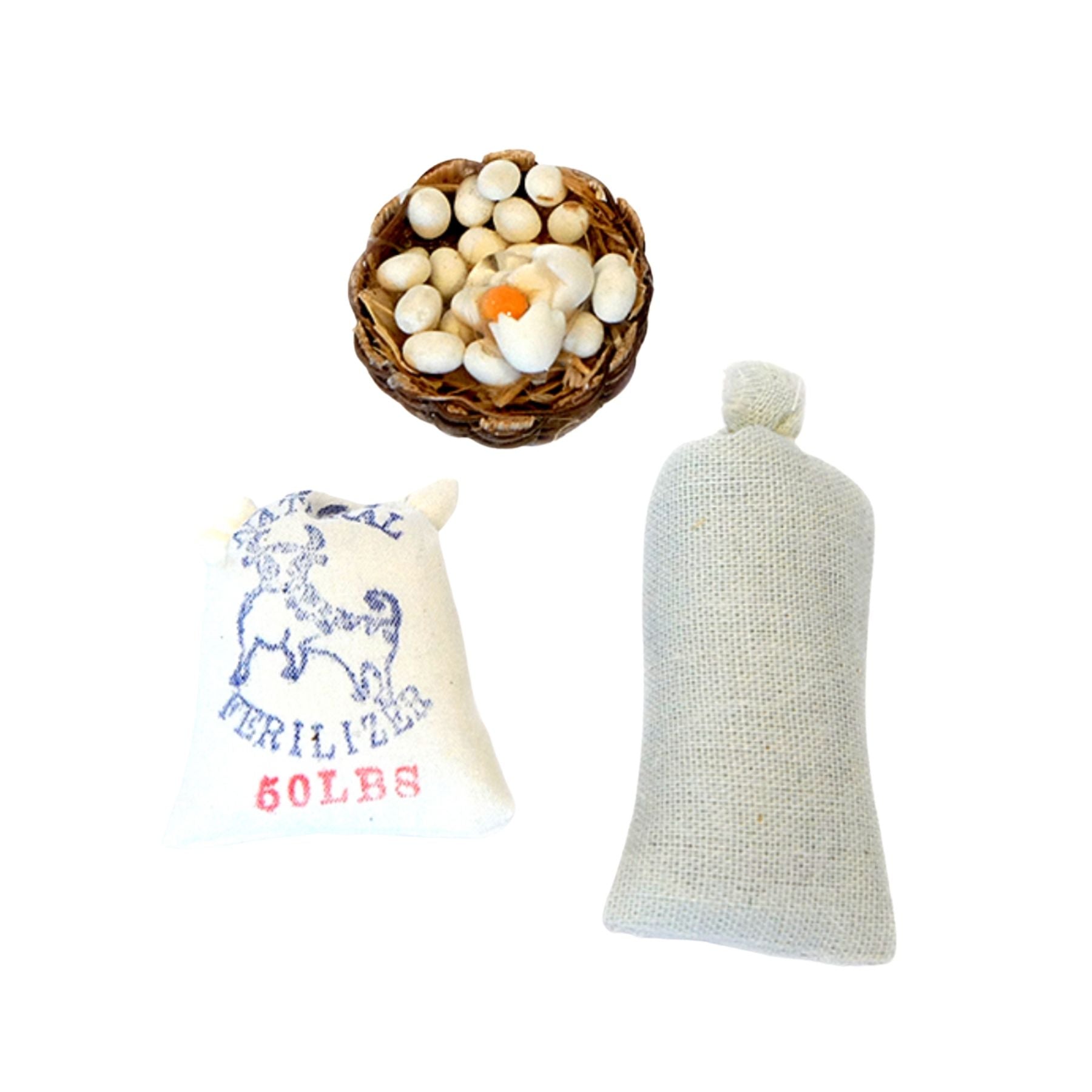 Pack sacos y cesta huevos