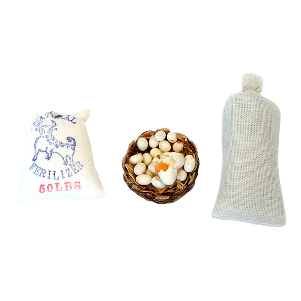 Pack sacos y cesta huevos