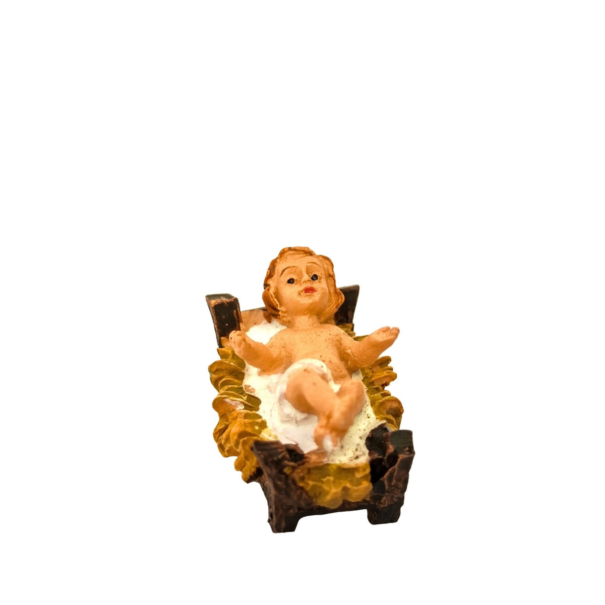 Belenes Artesanos - Niño Jesús y cuna 2,7cm