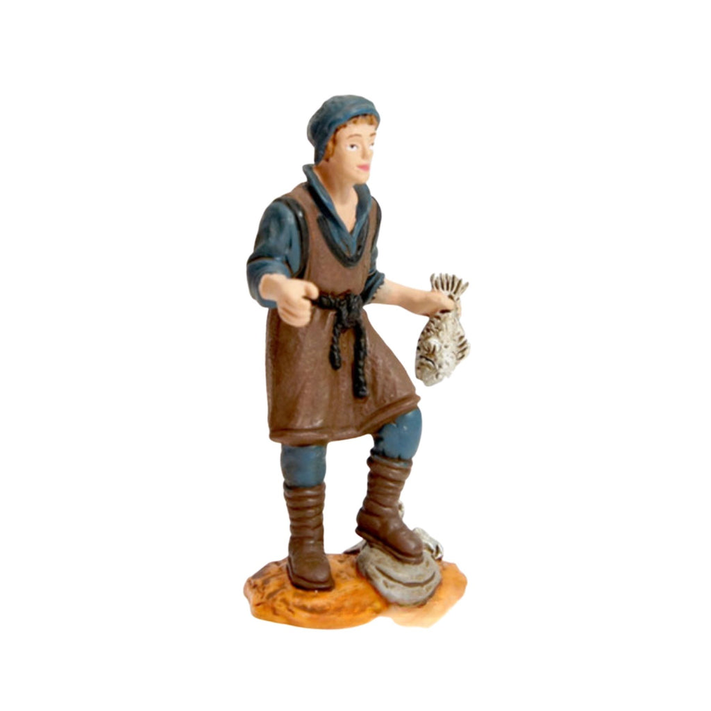 Pescador con pez