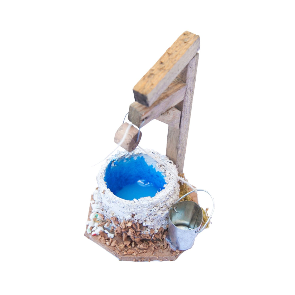 Belenes Artesanos - Pozo con madera y efecto agua