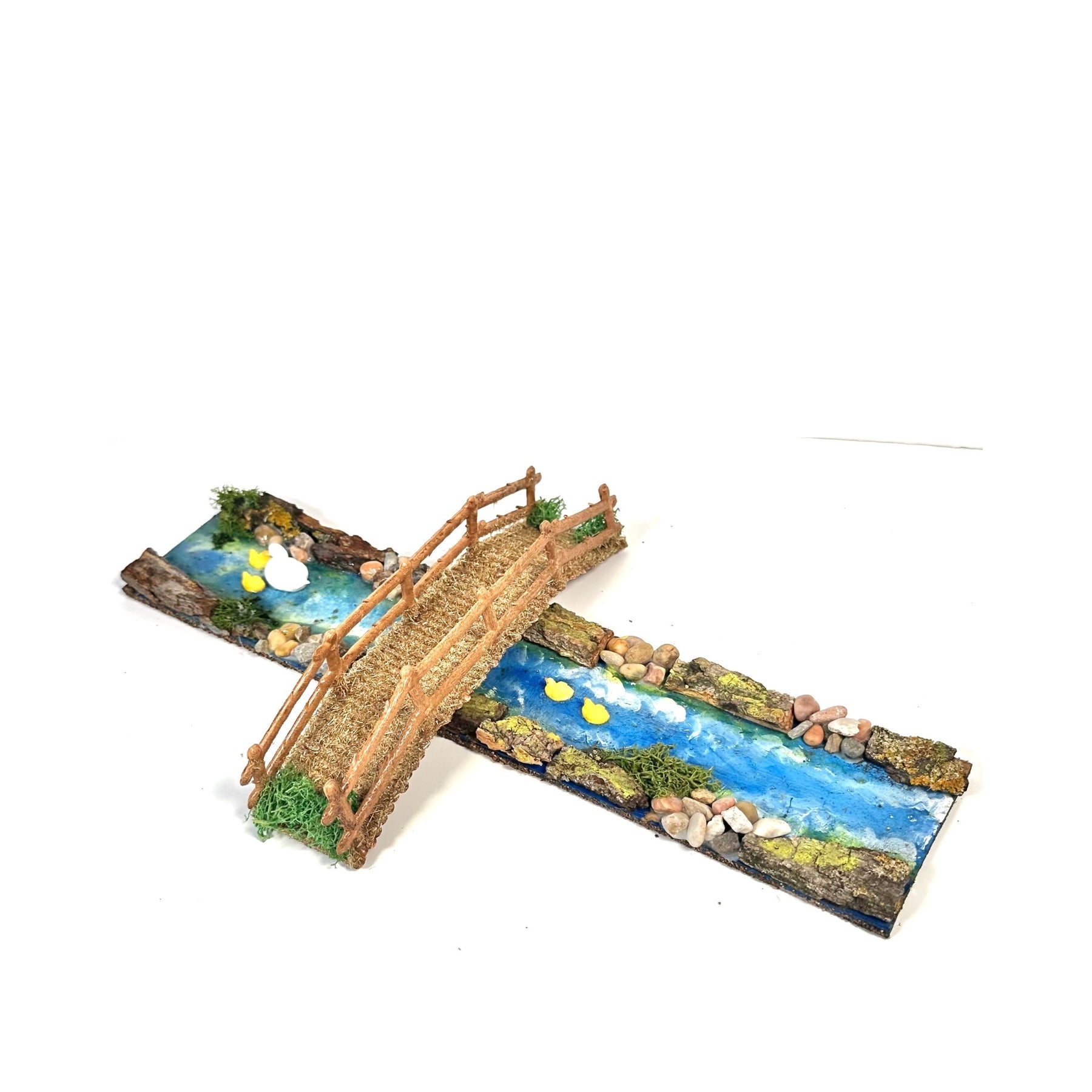 Belenes Artesanos - Puente de imitación madera