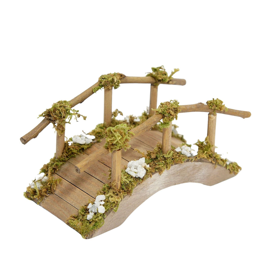 Belenes Artesanos - Puente de madera curvo