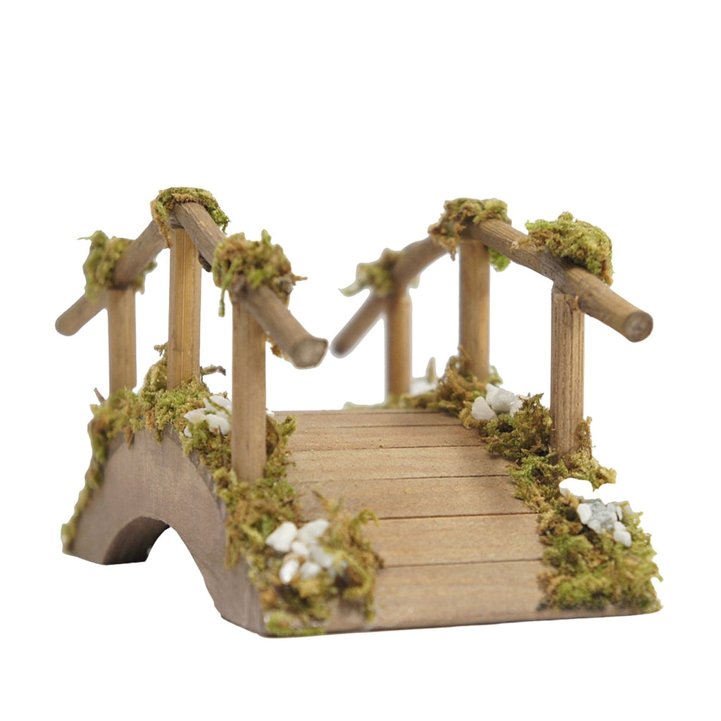 Belenes Artesanos - Puente de madera curvo