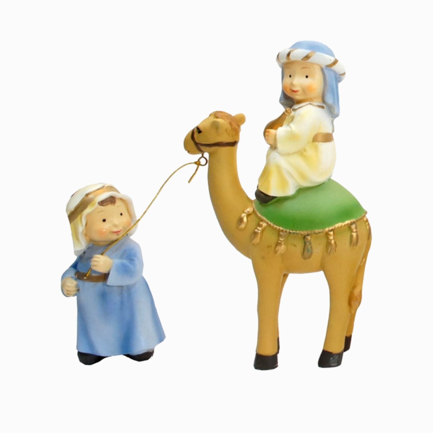 Belenes Artesanos - Reyes a camello con pajes