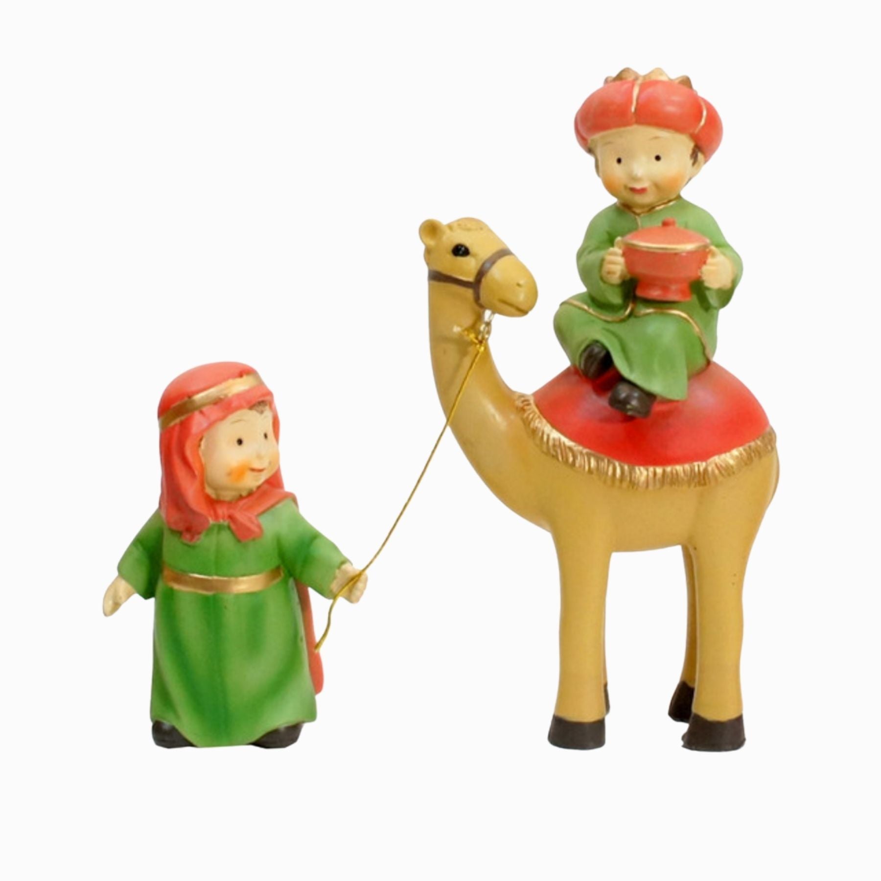 Belenes Artesanos - Reyes a camello con pajes